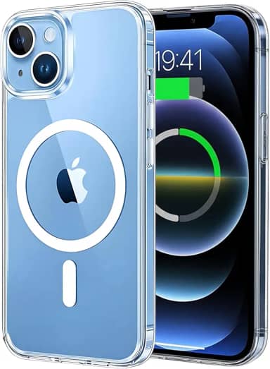 Capa Mag-safe para [iPhone 13] Capinha Slim Premium com [Proteção de Câmera] Magnetica Clear Case Transparente [Anti-Amarelamento], Compatível com MagSafe, Resistente a Riscos e Anti Impacto