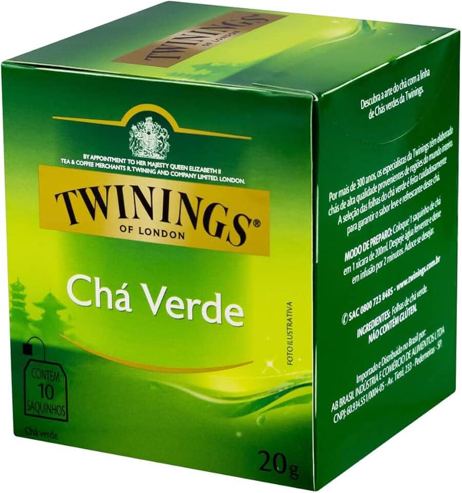 Twinings Chá Verde 20g (pacote de 10 saquinhos)