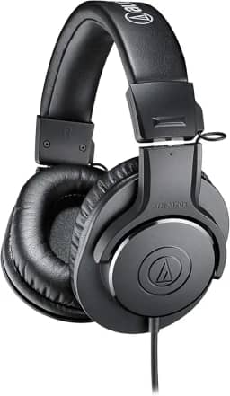 Fone de Ouvido Audio Technica ATH-M20x, Preto, Grande