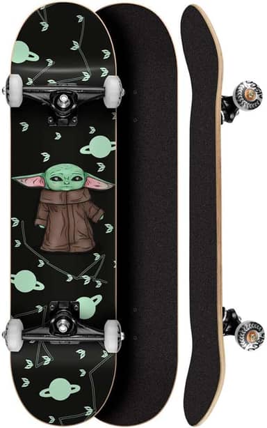 Skate Montado Profissional Cisco Feminino Yoda 8" - Abec 7