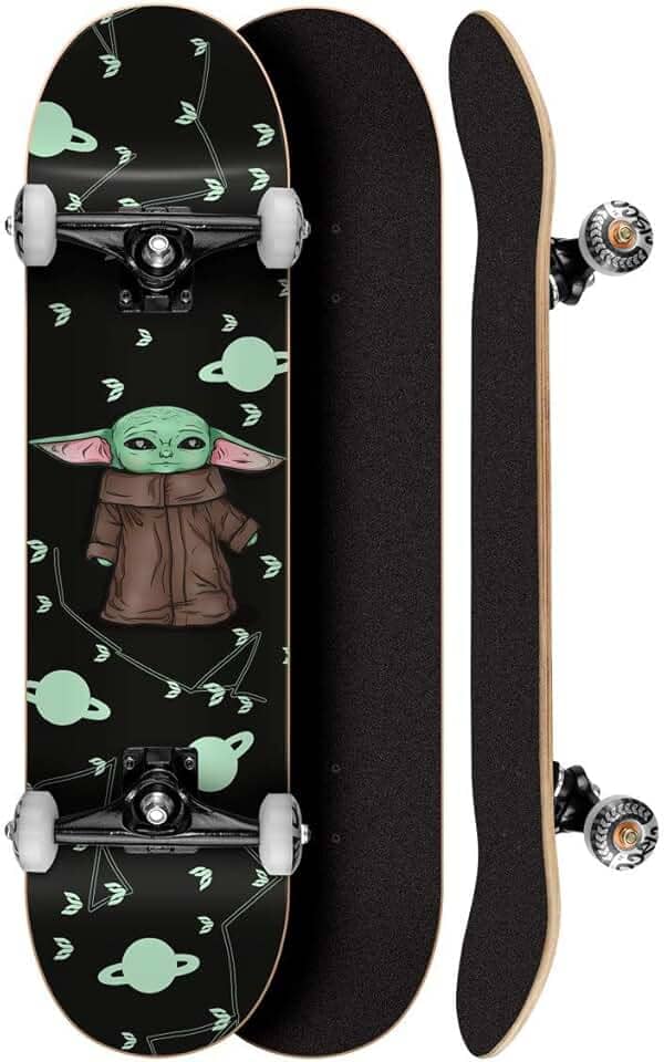 Skate Montado Profissional Cisco Feminino Yoda 8" - Abec 7