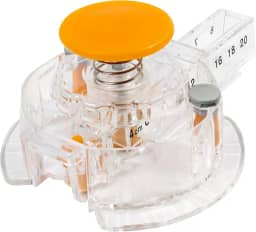 Cortador circular Fiskars, com 3 refis de lâminas, corta círculos de 2,5 a 20,3 cm, transparente/laranja