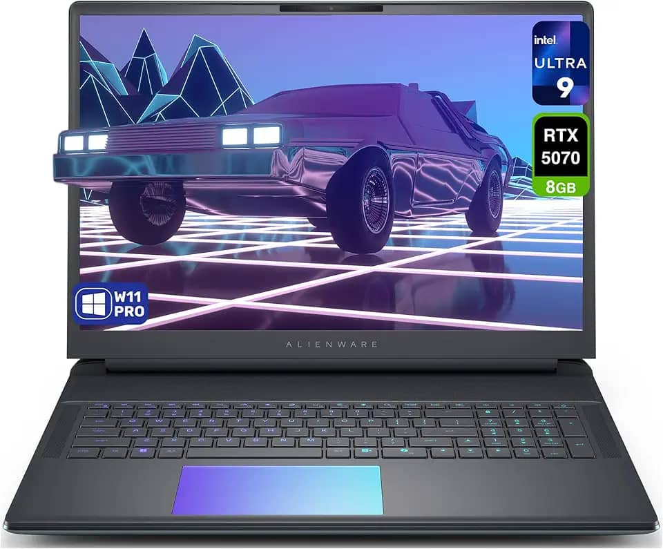 Dell Laptop para jogos Alienware 18 Area 51, Intel Ultra 9-275HX, 64 GB DDR5 RAM, SSD PCIe de 2 TB, QHD+ de 18 polegadas (2560 x 1600) tela 300Hz, Nvidia G-Force RTX 5070, teclado retroiluminado, W11