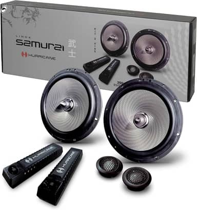 Kit Alto Falante 2 Vias Samurai 6.2" 250W RMS Hurricane