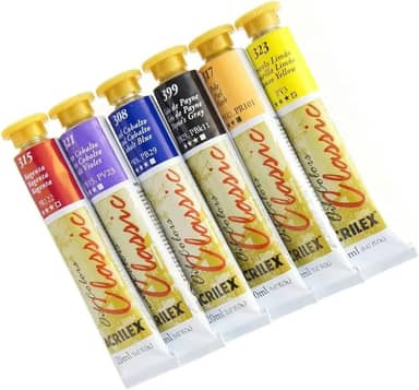 Kit 6 Tinta Oleo Acrilex Escolha As Cores