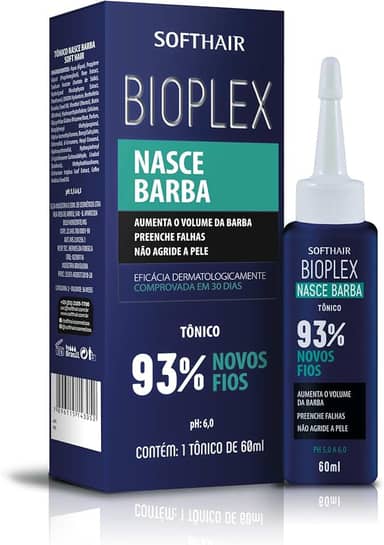 Tônico Nasce Barba Bioplex SoftHair - 60ml, Soft Hair