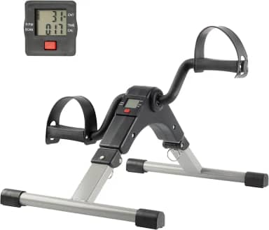 Coleção portátil de máquina de ginástica estacionária sob a mesa – Pedal de exercício interno para braços, pernas, fisioterapia ou queima de calorias da Wakeman Fitness