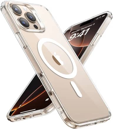 ESR para iPhone 16 Pro Max capa, compatível com MagSafe, proteção de nível militar, resistente ao amarelecimento, parte traseira resistente a arranhões, transparente