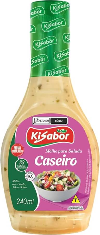 Molho para Salada, Sabor Caseiro, Kisabor, 240 Gramas