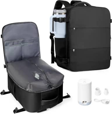 Mochila de viagem coowoz unissex, grande, mala de mão, mochila para trilha