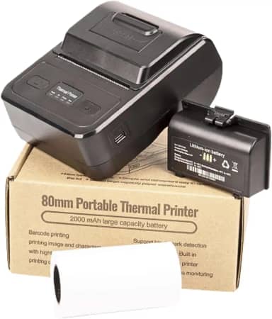 Mini Impressora Termica Portatil de Recibos 80mm Bluetooth Android IOS Goldensky GS-MP80M