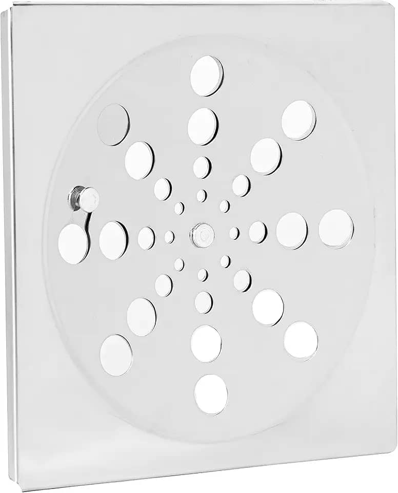 Ralo Grelha 10X10 Quadrado Com Fecho Sistema Abre e Fecha Para Banheiro