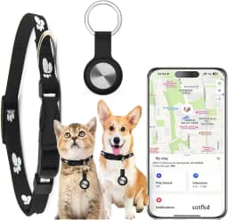 Coleira para gatos - rastreador GPS para cães - rastreador GPS para cães | Android e iOS universal | Sem taxa mensal | Funciona com qualquer coleira