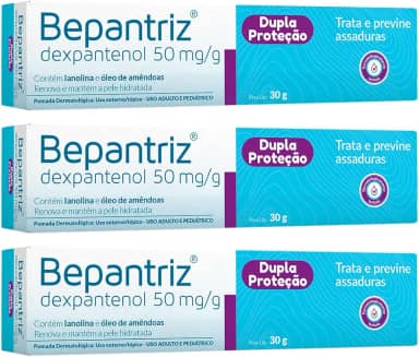 Kit 3 Bepantriz Pomada Dermatológica Dexpantenol com 30g