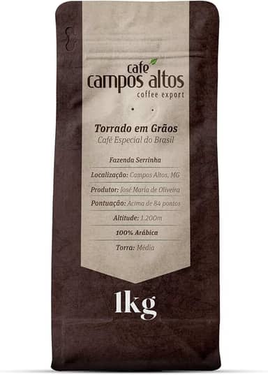 Café Campos Altos, Torrado em Grãos Especial 1Kg