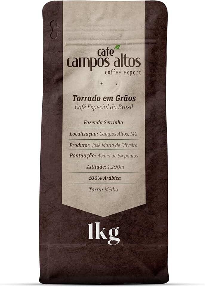 Café Campos Altos, Torrado em Grãos Especial 1Kg