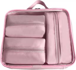 Maleta Necessaire Organizadora Viagem Multiuso Estiololsa Unissex Acessórios Maquiagem Esmalte - bubag (Rosa)