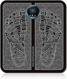 Massageador de pé EMS para remodelar as pernas, massageador elétrico EMS para pés, estimulador muscular, recarregável por USB, pulsos, de baixa frequência, massagem e circulação dos pés, máquina corporal