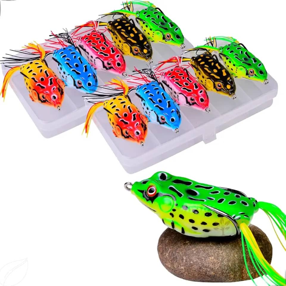 Isca Artificial Sapinho Sapo Frog Rã Anti Enrosco Kit 10un