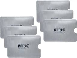Kit 6 Porta Cartão de Crédito NO2PROBLEMS Bloqueia RFID, NFC e Contactless, Envelope Protetor Contra Pagamentos Por Aproximação