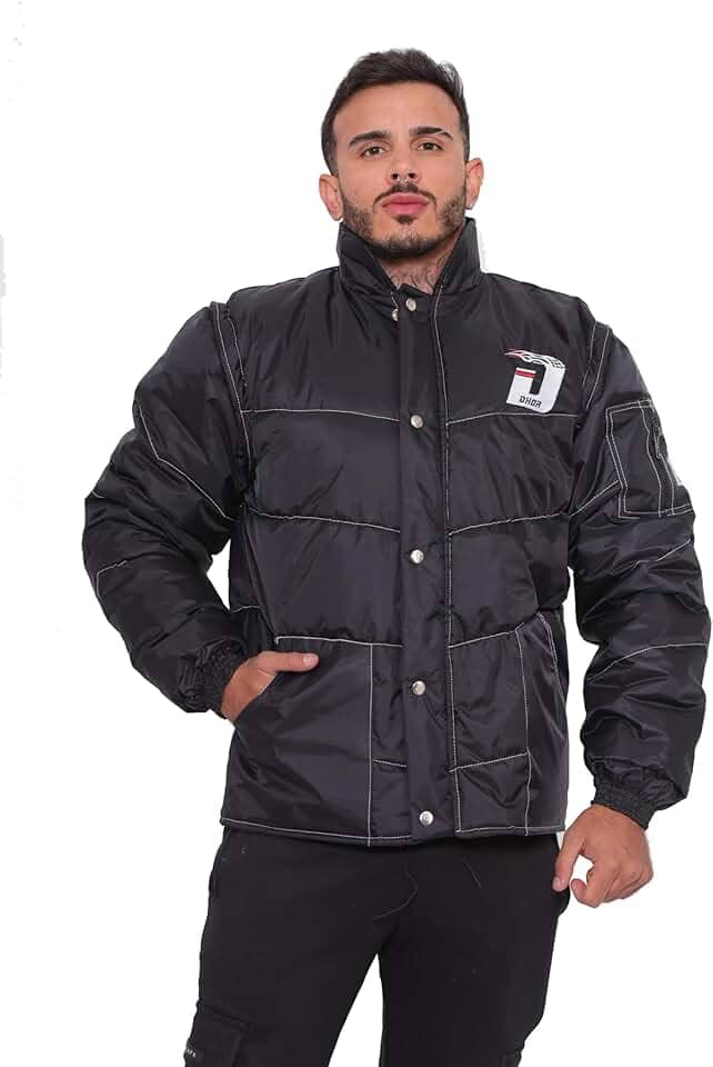 Jaqueta para motociclista masculino motoboy manga removível G