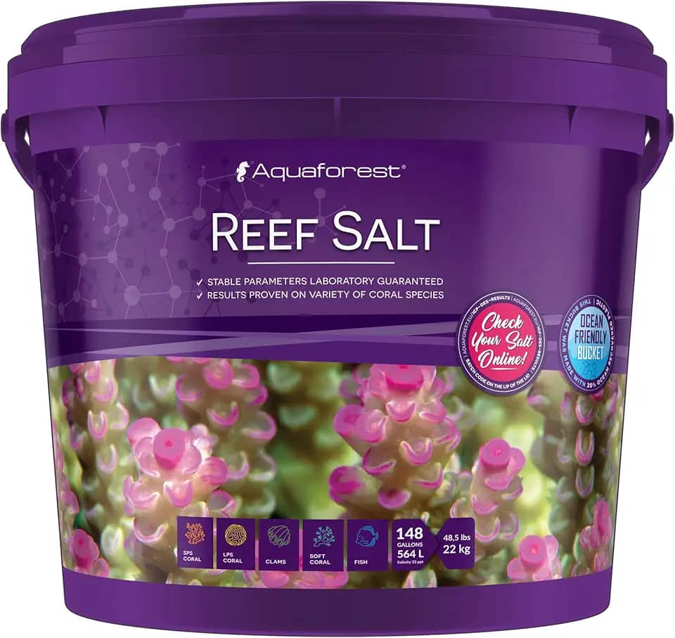 Sal Marinho Para Aquários Reef Salt Aquaforest Balde 22kg