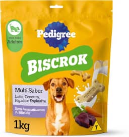 Biscoito Pedigree Biscrok Para Cães Adultos Multi, 1 kg