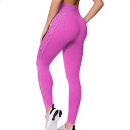 Calça Legging Academia Zero Transparência Poliamida Cós Alto Sem Costura Fitness Feminina Selene Adulto