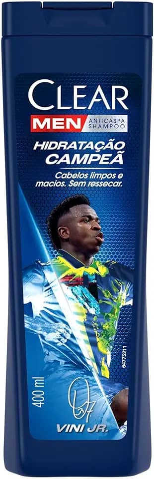 Clear Men Shampoo Anticaspa Vini Jr. Hidratação Campeã 400ml