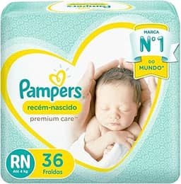 Fralda Pampers Premium Care RN - 36 fraldas
