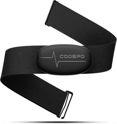 COOSPO H6 Banda de frequência cardíaca Bluetooth 4.0 Ant+ monitor sensor de frequência cardíaca compatível com CoospoRide, Wahoo, adidas Run, Rouvy, Pulsoid