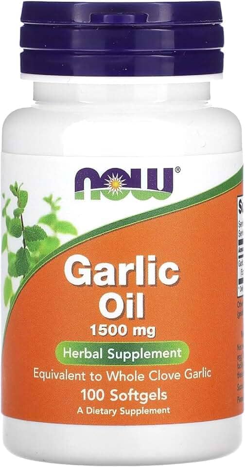 Óleo de Alho, Now Foods, 1,500 mg, 100 Softgels, Importado