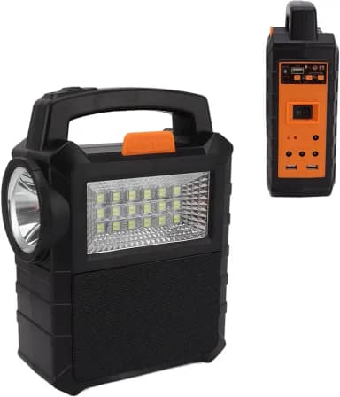 Gerador Solar Estação de Energia Portátil Multifuncional com Iluminação Integrada e Painel para Reserva Residencial Emergência Camping Viagem RV Pesca