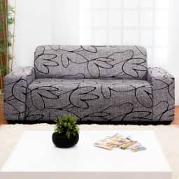 Capa para Sofa 3 Lugares em Malha Elastex Luxo Florata