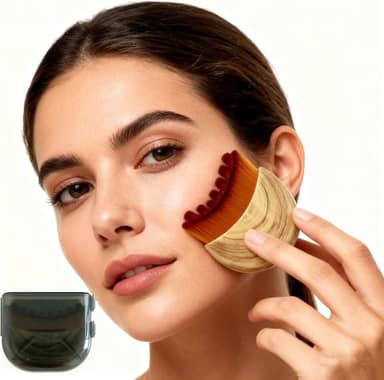 Escova facial de contorno, desentupidor de massagem linfática, músculos faciais relaxantes, alívio da fadiga, design ergonômico de aderência