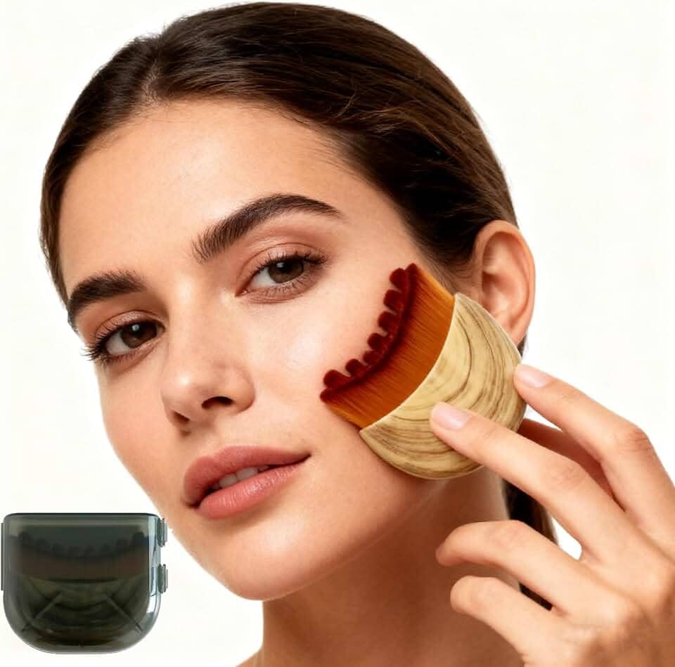 Escova facial de contorno, desentupidor de massagem linfática, músculos faciais relaxantes, alívio da fadiga, design ergonômico de aderência