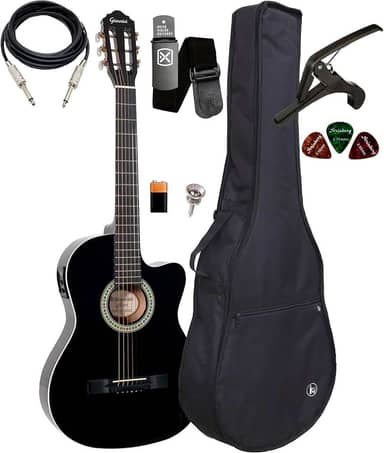 Violão Elétrico Giannini Sf14 Aço Flat Kit Capa E Acessorios