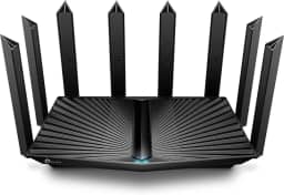TP-Link Roteador AX6000 Wi-Fi 6 (Archer AX80) – Banda dupla, porta WAN/LAN de 2,5 Gbps, transmissão de 8K, roteador de Internet sem fio com OneMesh e modo AP, cobertura de longo alcance, WPA3,