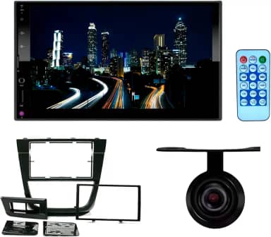 Central Multimídia Mp5 2 Din 7 Espelhamento Gol Saveiro Voyage G5 Preto com câmera de ré - HT-3000