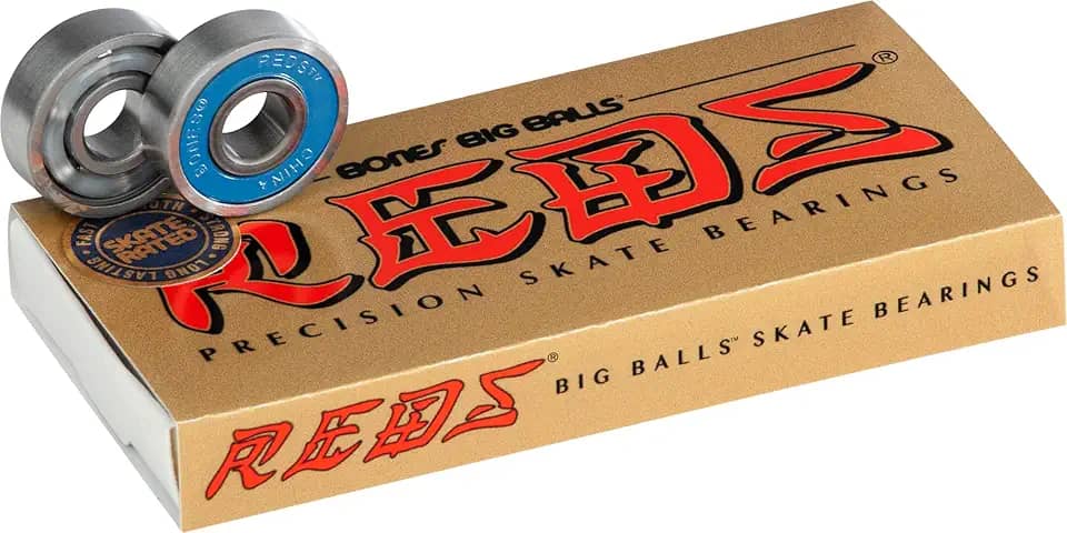 Bones Rolamentos para skate Big Balls Reds Pacote com 8