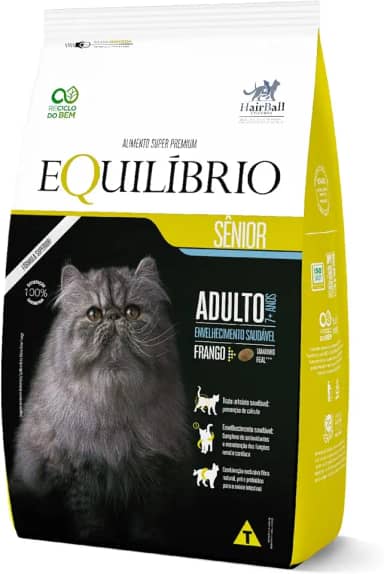 Ração Gatos Equilibrio Adulto Senior Frango 1 5Kg