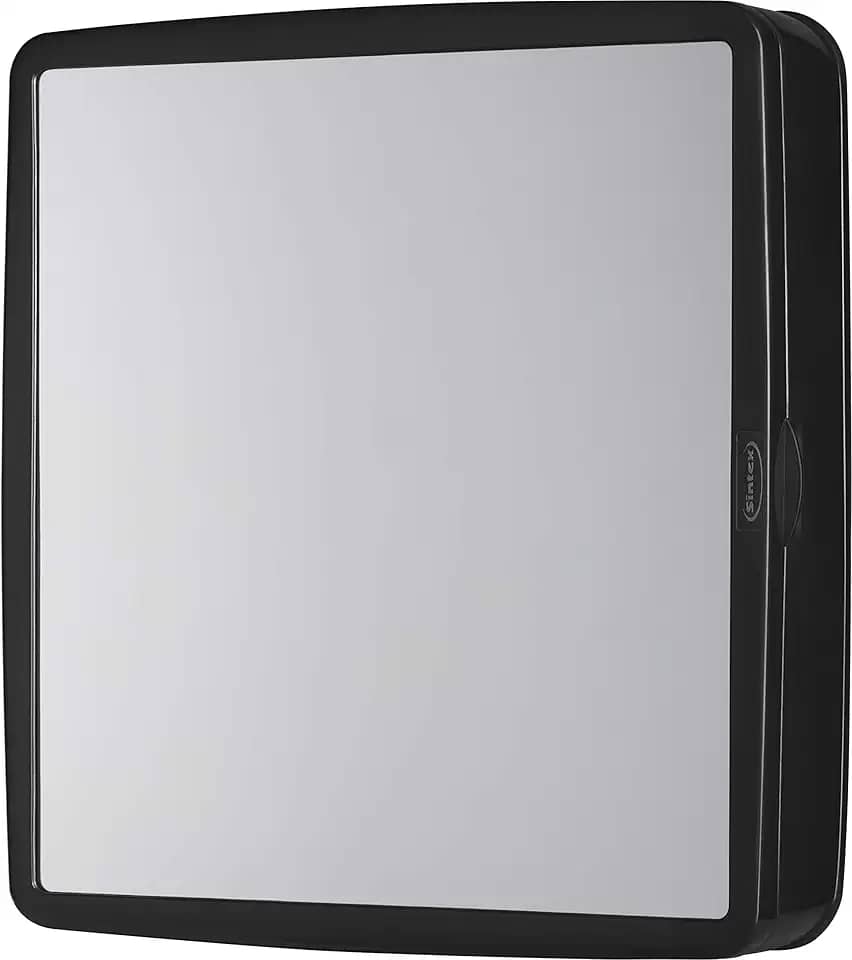 Armário Banheiro Espelho Reversível Preto Ar51 - Sintex