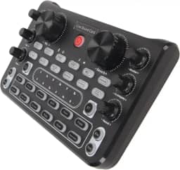 Estink Placa de Som Ao Vivo Mesa de Mixagem de Som Mixer Com 8 Efeitos Sonoros 16 Redução de Ruído Ambiente para Karaokê Transmissão DJ Podcast