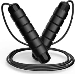 Corda de Pular Profissional Speed Rope, Ajustável, com Rolamento, Cabo de Aço Revestido em PVC, para Crossfit e Treino Fitness, Com 3 Metros