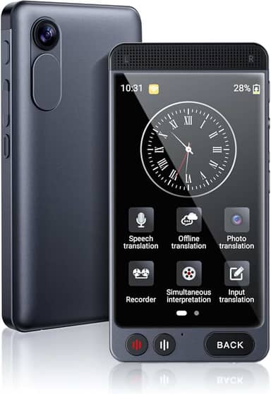 Dispositivo tradutor de idiomas offline, tradutor instantâneo D21, sem necessidade de WiFi, tradução de voz bidirecional em tempo real, 142 idiomas, tradução de voz em tempo real, gravação e foto para