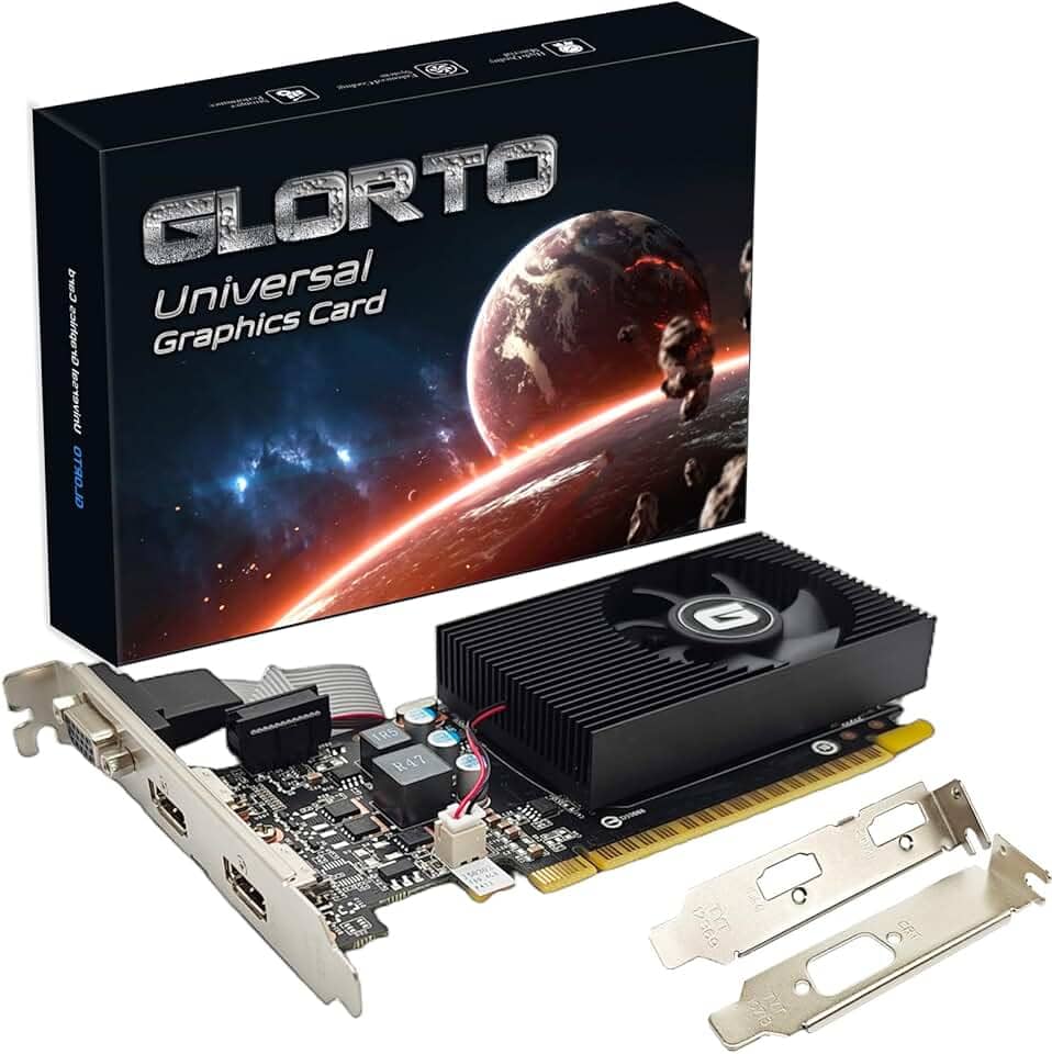 Placa gráfica GeForce GT 730 4G de perfil baixo, 2x HDMI, VGA, DDR3, PCI Express 2.0 x16, GPU de nível básico para PC, SFF e HTPC