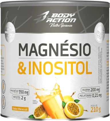 Magnésio e Inositol 210g Sabor Maracujá Bodyaction