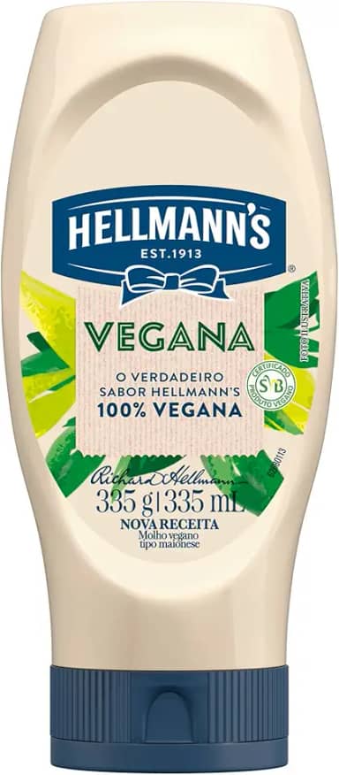 Hellmann´s Maionese Vegana Squeeze 335G