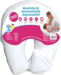 Almofada de Amamentação Travesseiro Impermeável - 50x50cm - Fibrasca, Branca