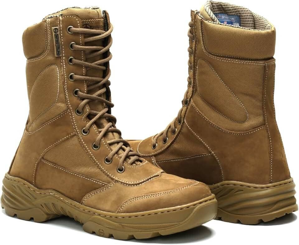 Coturno Militar selva Exercito 2024 Em Couro Nobuck